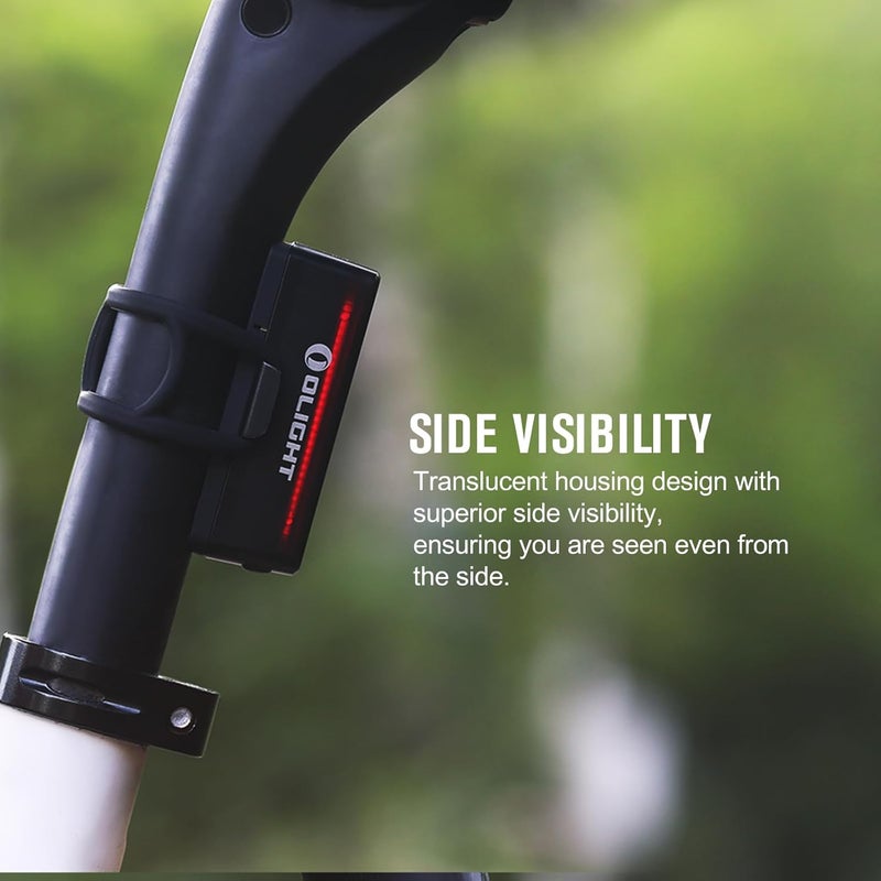 OLIGHT Seemee 30 C Bike Light 30 Lumens Tail Light 230 Degree Visibility, 800m Viewable Range, USB Rechargeable Bike Break Light, IPX6 Waterproof, Road and Urban Cyclists - Image 5